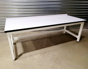 Thumbnail image of Large White Trespa Laboratory Table/Desk