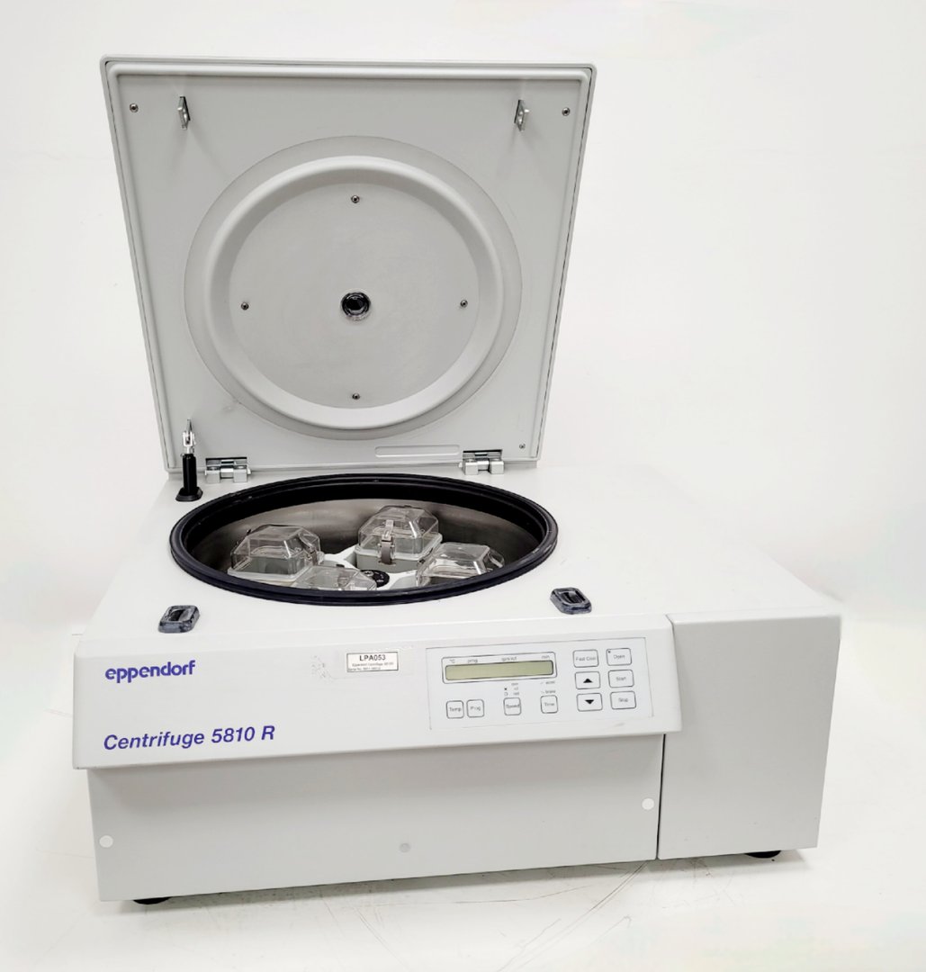 Image of Eppendorf 5810 R Refrigerated Centrifuge with A-4-81 4000rpm  Rotor Lab
