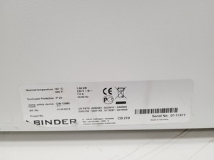 Thumbnail image of Binder CB 210 CO2 Incubator