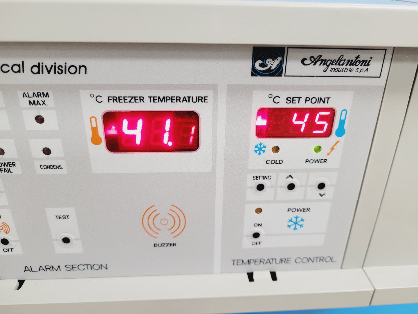 Image of Angelantoni Platinum 500 SV Ultra Low Temperature Freezer -45˚C Lab