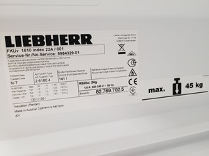 Thumbnail image of Liebherr Premium Laboratory Refrigerator Fridge 2 6180 4 Lab