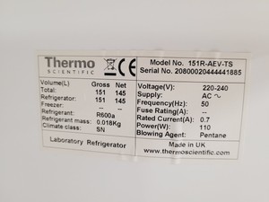 Thumbnail image of Thermo Scientific ES Series Lab Fridge 151R-AEV-TS Lab