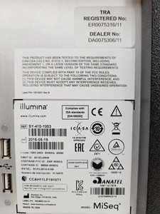 Thumbnail image of Illumina MiSeq Benchtop Gene Sequencer SY-410-1003