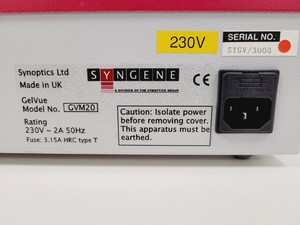 Thumbnail image of Syngene Geneflash Bio Imaging Gel Doc System & GVM20 UV / White Transilluminator
