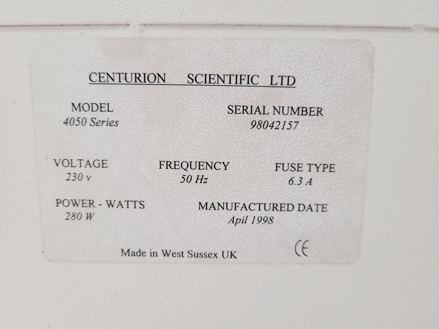 Image of Centurion Cell-Prep 4050 Benchtop Centrifuge Lab