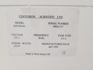 Thumbnail image of Centurion Cell-Prep 4050 Benchtop Centrifuge Lab