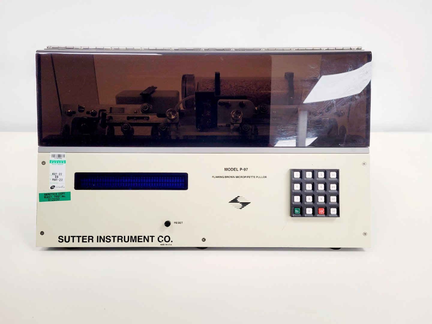 Sutter Instruments Co. Model P-97 Flaming Brown Micropipette Puller Lab
