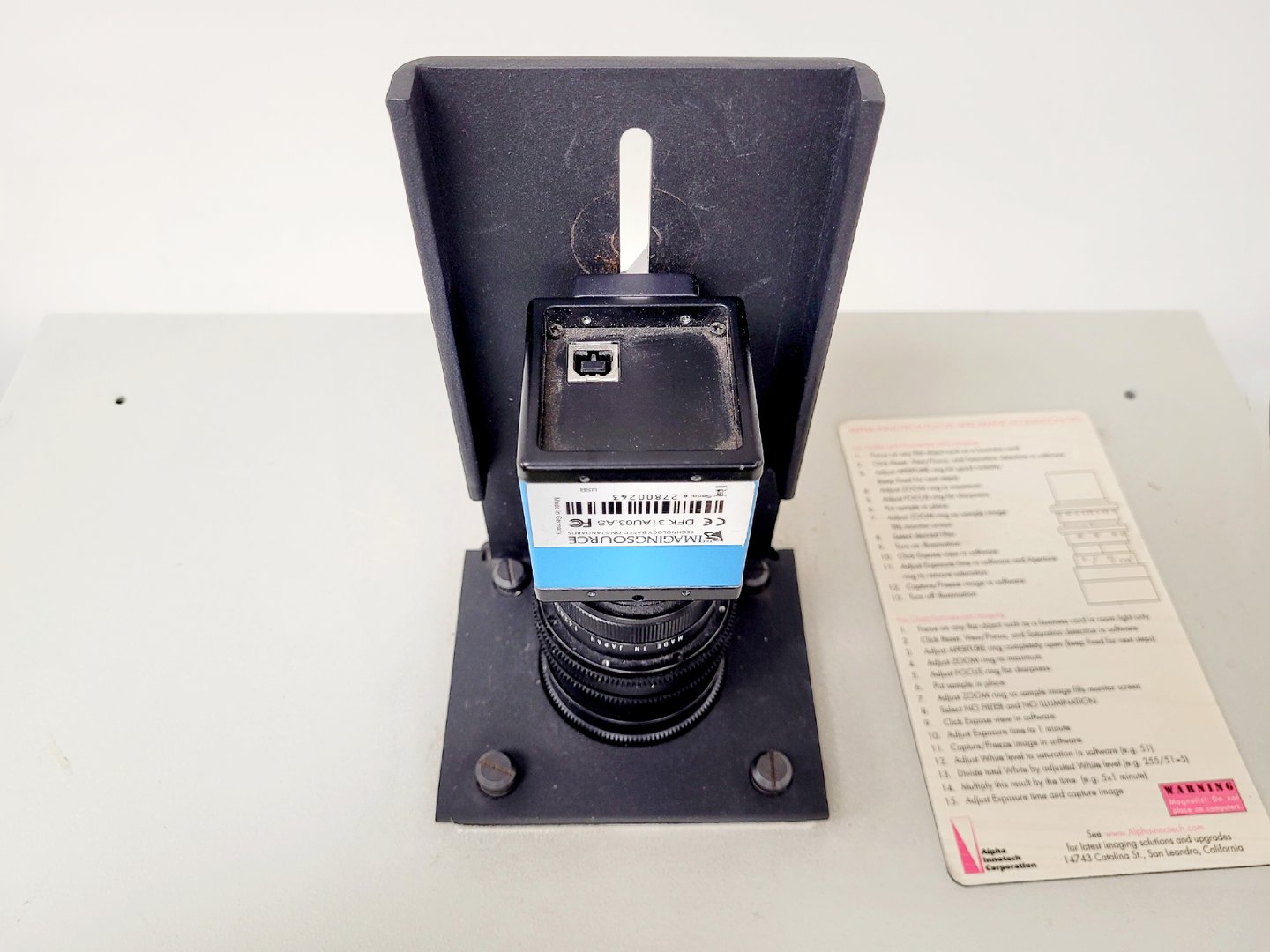Image of Alpha Innotech Alpalmager 3400 Gel Imaging Transilluminator Lab