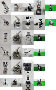 Thumbnail image of Large Lot of 57 Benchtop Laboratory Microscopes - Vickers, Swift, Reichert, Lab