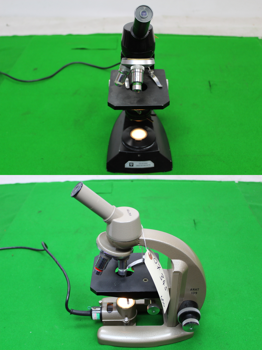 Image of Large Lot of 57 Benchtop Laboratory Microscopes - Vickers, Swift, Reichert, Lab