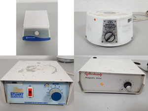 Thumbnail image of Lot of Laboratory Magnetic Stirrers & Hotplates IKA, Fisher, Stuarts, Tecam Lab