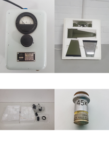 Thumbnail image of Large Lot of Microscope Spares & Accessories, Objectives, Cameras, Eyepieces Lab