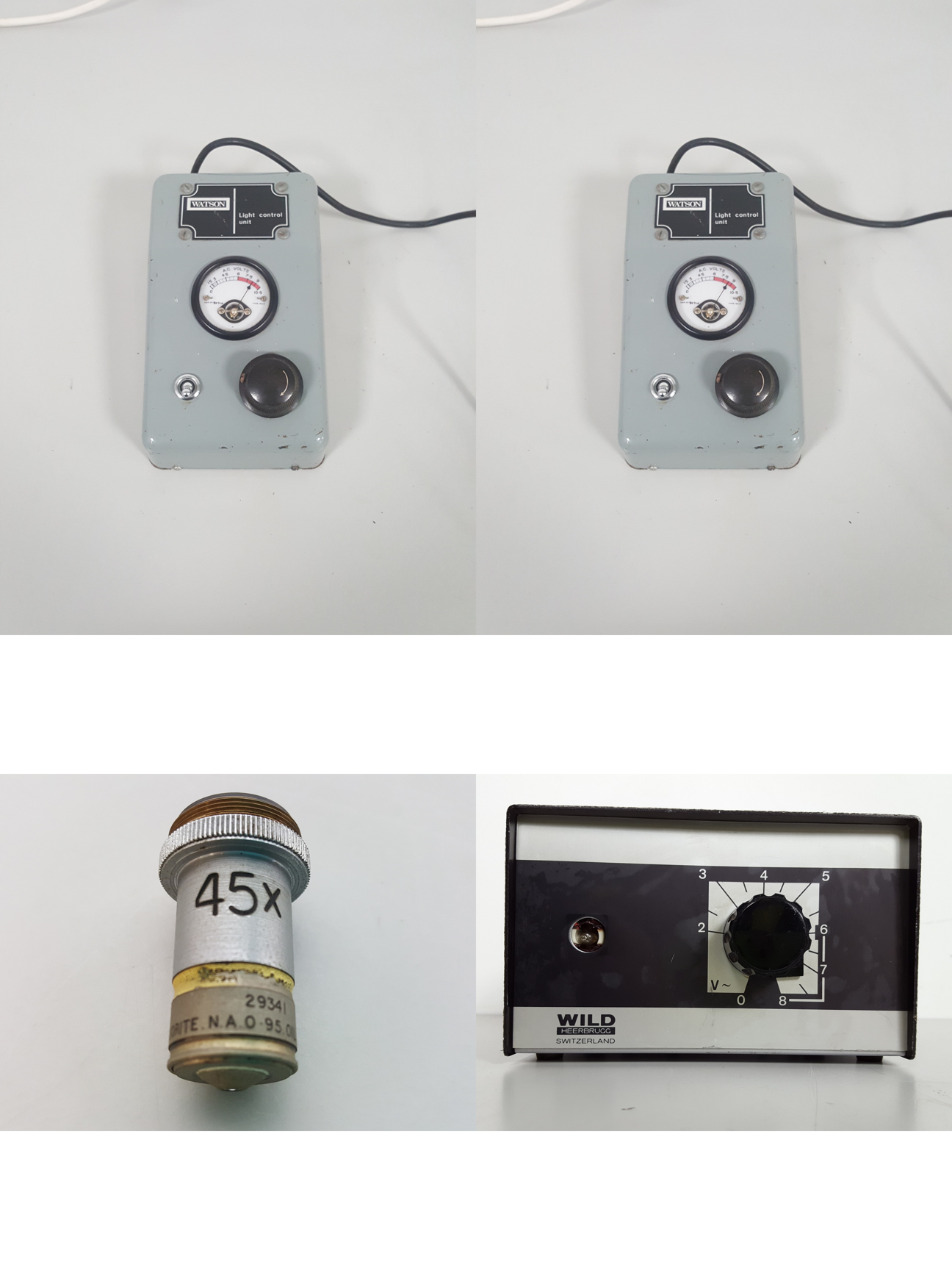 Image of Large Lot of Microscope Spares & Accessories, Objectives, Cameras, Eyepieces Lab