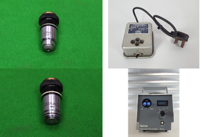 Thumbnail image of Large Lot of Microscope Spares & Accessories, Objectives, Cameras, Eyepieces Lab