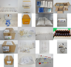 Thumbnail image of Large Lot of Laboratory Glassware - Duran Bottles, Beakers, Flasks, Tubes 