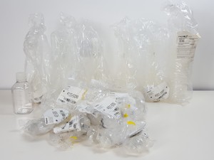 Thumbnail image of Large Lot of Laboratory Glassware - Duran Bottles, Beakers, Flasks, Tubes 