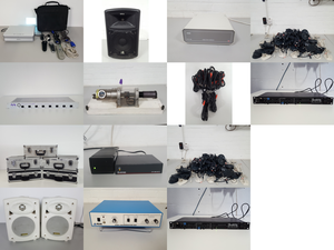 Thumbnail image of Large Job Lot of AV Equipment Cameras, Camcorders, Lenses, Projectors, TVs