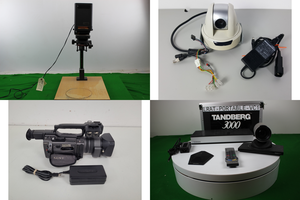 Thumbnail image of Large Job Lot of AV Equipment Cameras, Camcorders, Lenses, Projectors, TVs