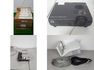 Thumbnail image of Large Job Lot of AV Equipment Cameras, Camcorders, Lenses, Projectors, TVs