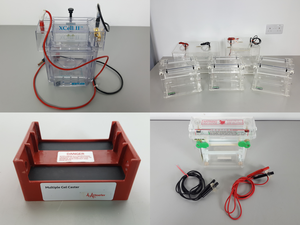 Thumbnail image of Lot of Laboratory Gel Electrophoresis Equipment - Tanks, Power Supplies Lab
