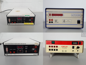 Thumbnail image of Lot of Laboratory Gel Electrophoresis Equipment - Tanks, Power Supplies Lab