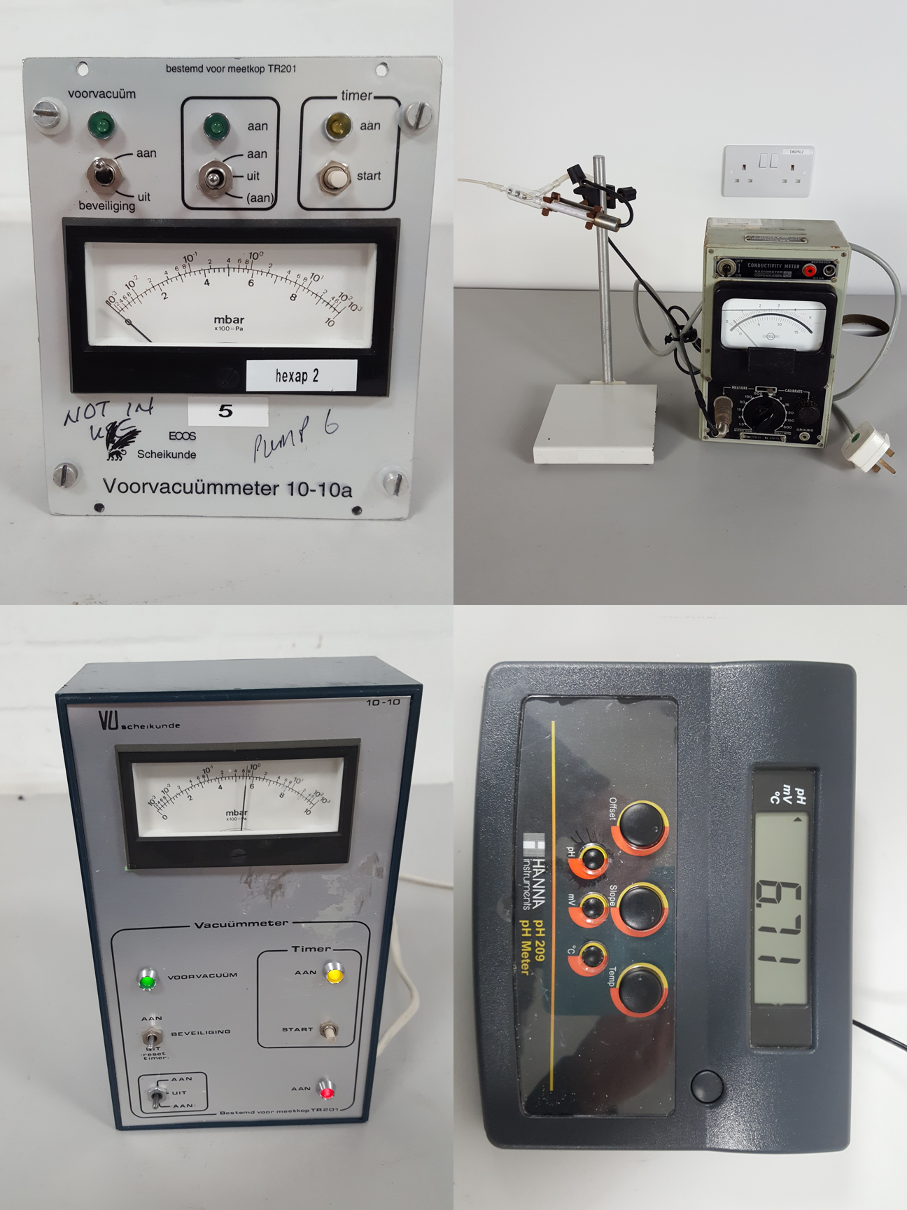 Image of Job Lot of Laboratory Test & Measurement Equipment/Meters - pH, Volt, Multi Lab