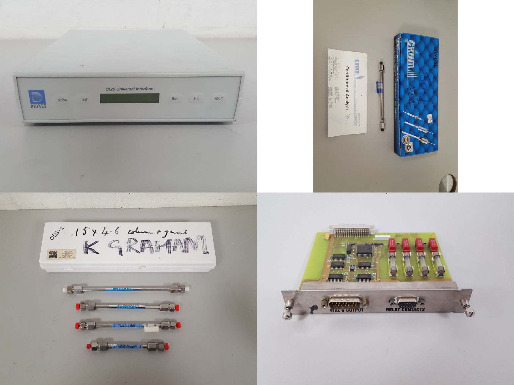 Image of  Lot of Laboratory Chromatography Equipment, Parts & Accessories HPLC, UPLC, GC