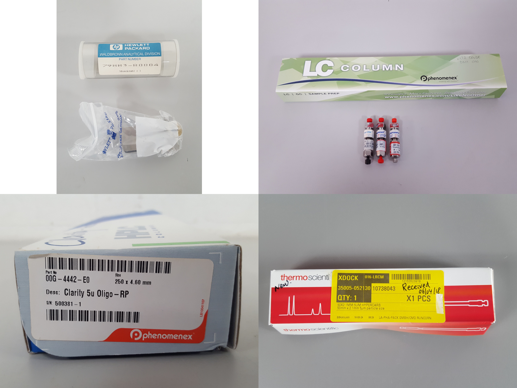 Image of  Lot of Laboratory Chromatography Equipment, Parts & Accessories HPLC, UPLC, GC