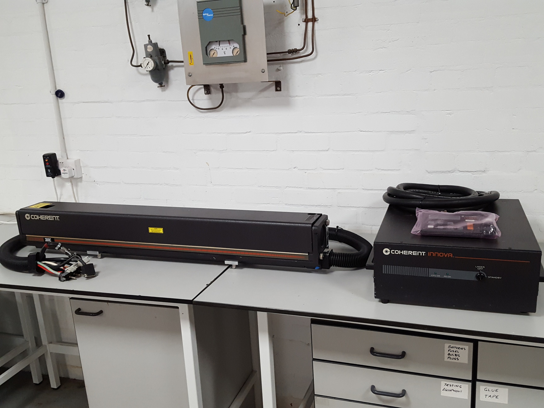 Image of Job Lot of Laboratory Lasers, Power Supplies & Accessories - Coherent Innova Lab