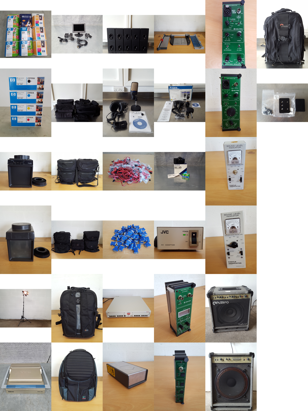 Image of Job Lot of AV, IT, Photography, Amplifiers & Pro Audio Equipment  JVC, Olympus