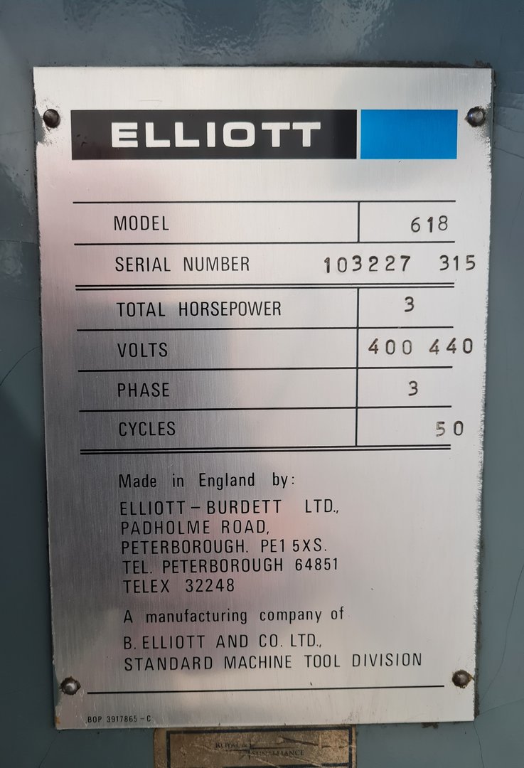 Image of Elliot 618 Precision Toolroom Grinder Lab