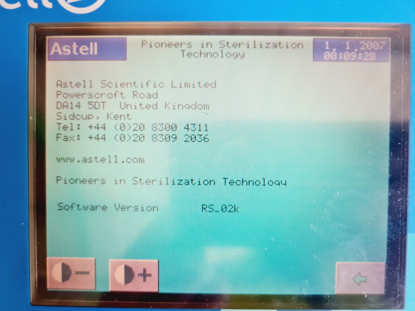 Image of Astell Autoclave Model: AMA260BT Spares/Repair Lab