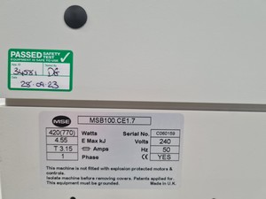 Thumbnail image of MSE Mistral 1000 Benchtop Centrifuge with 6000 rpm Rotor Lab