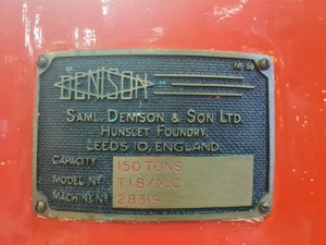 Thumbnail image of  Denison 150 Ton Model No: T.I.B/M.C Hydraulic Screw Press 