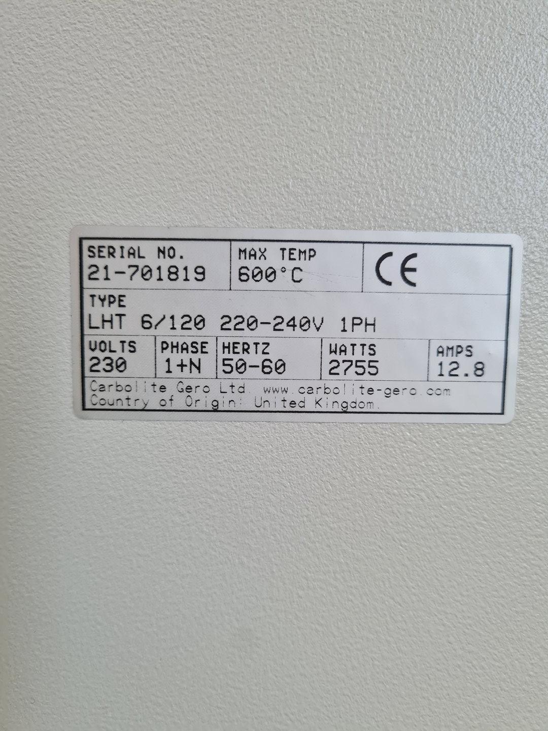 Image of Carbolite Gero LHT 6/120 + R38 Controller Furnace Lab