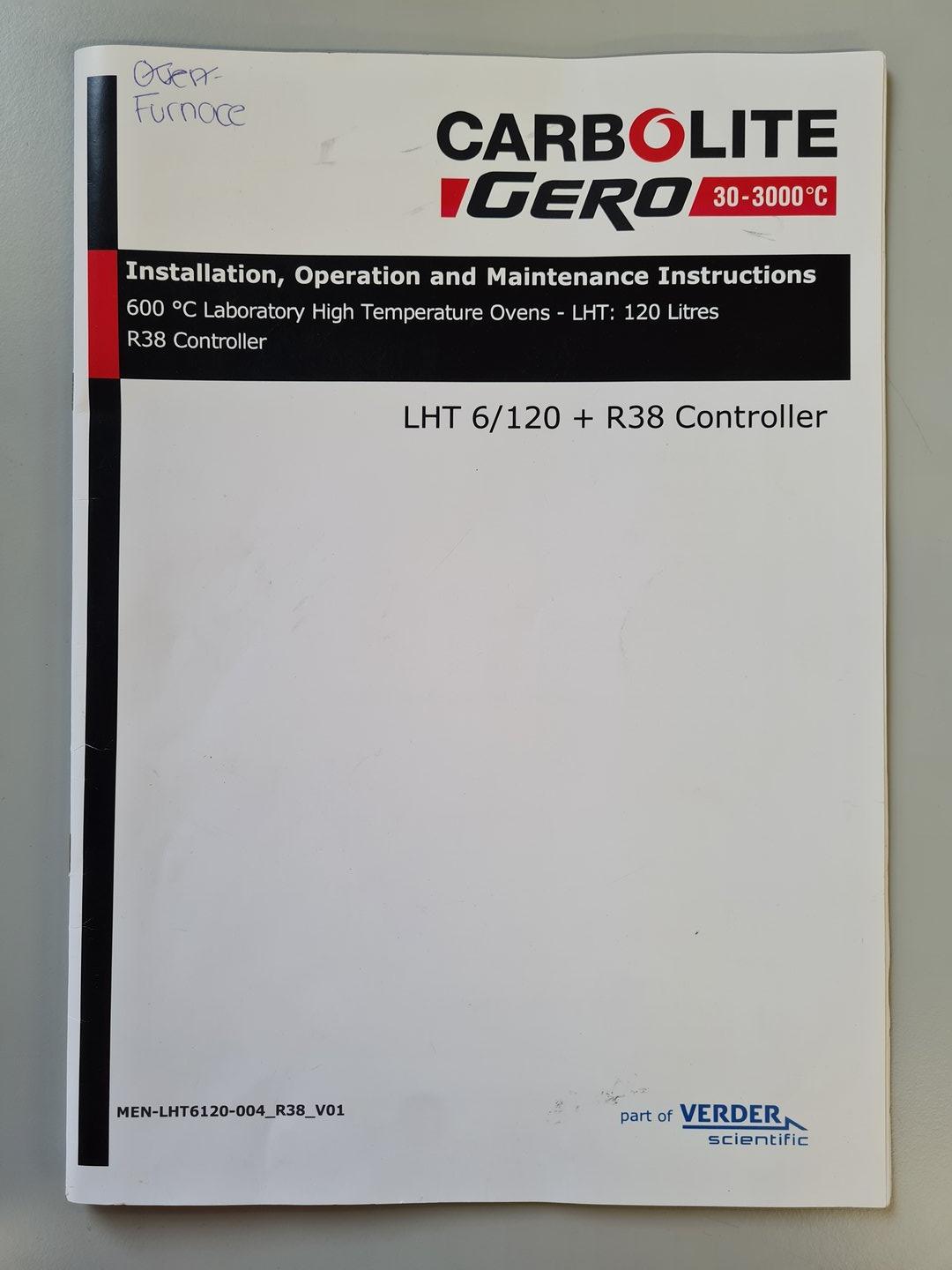 Image of Carbolite Gero LHT 6/120 + R38 Controller Furnace Lab