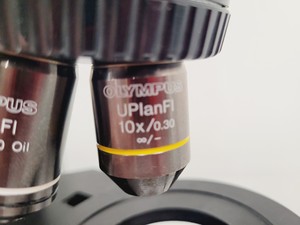 Thumbnail image of Olympus BX40 Microscope Without Stage - UPlanFl 10X 60X 100X Lab