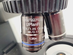 Thumbnail image of Olympus BX40 Microscope Without Stage - UPlanFl 10X 60X 100X Lab