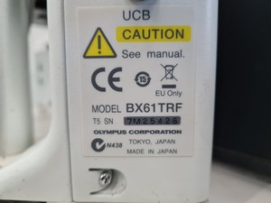 Thumbnail image of Olympus BX61 Microscope With BX-UCB And U-HSTR2 Control Units Lab