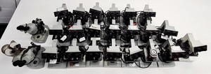 Thumbnail image of Lot of 24 Kyowa Tokyo Microscopes with Objectives Lab