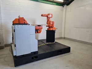Thumbnail image of ABB Type IRBP M2400 & ABB IRB 140 M2004 Industrial Robots with ABB IRC5 M2004