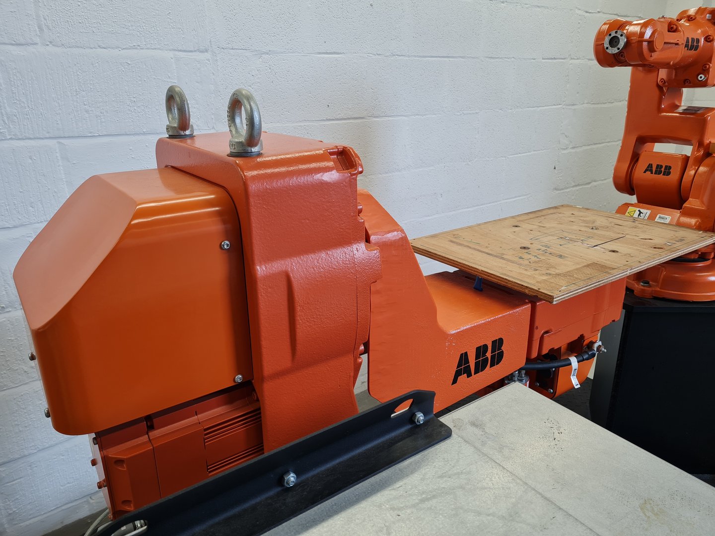 Image of ABB Type IRBP M2400 & ABB IRB 140 M2004 Industrial Robots with ABB IRC5 M2004
