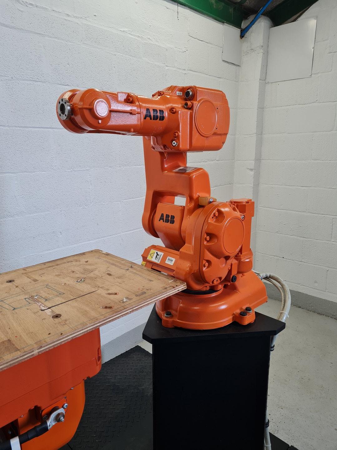 Image of ABB Type IRBP M2400 & ABB IRB 140 M2004 Industrial Robots with ABB IRC5 M2004