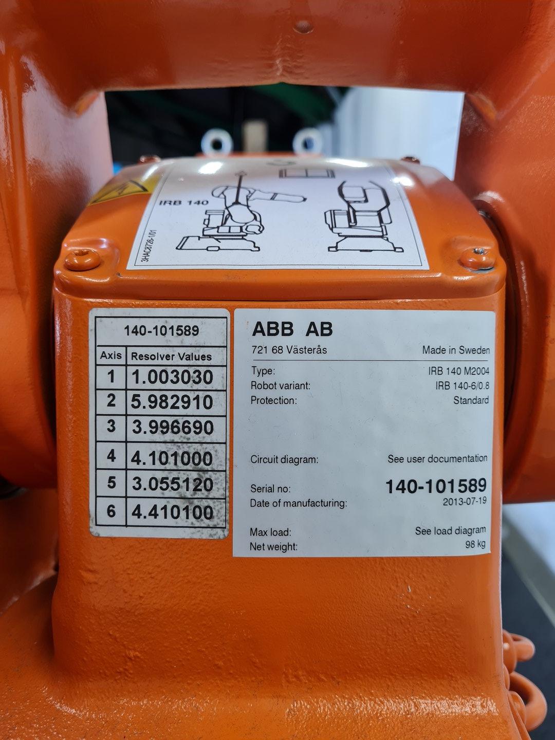 Image of ABB Type IRBP M2400 & ABB IRB 140 M2004 Industrial Robots with ABB IRC5 M2004