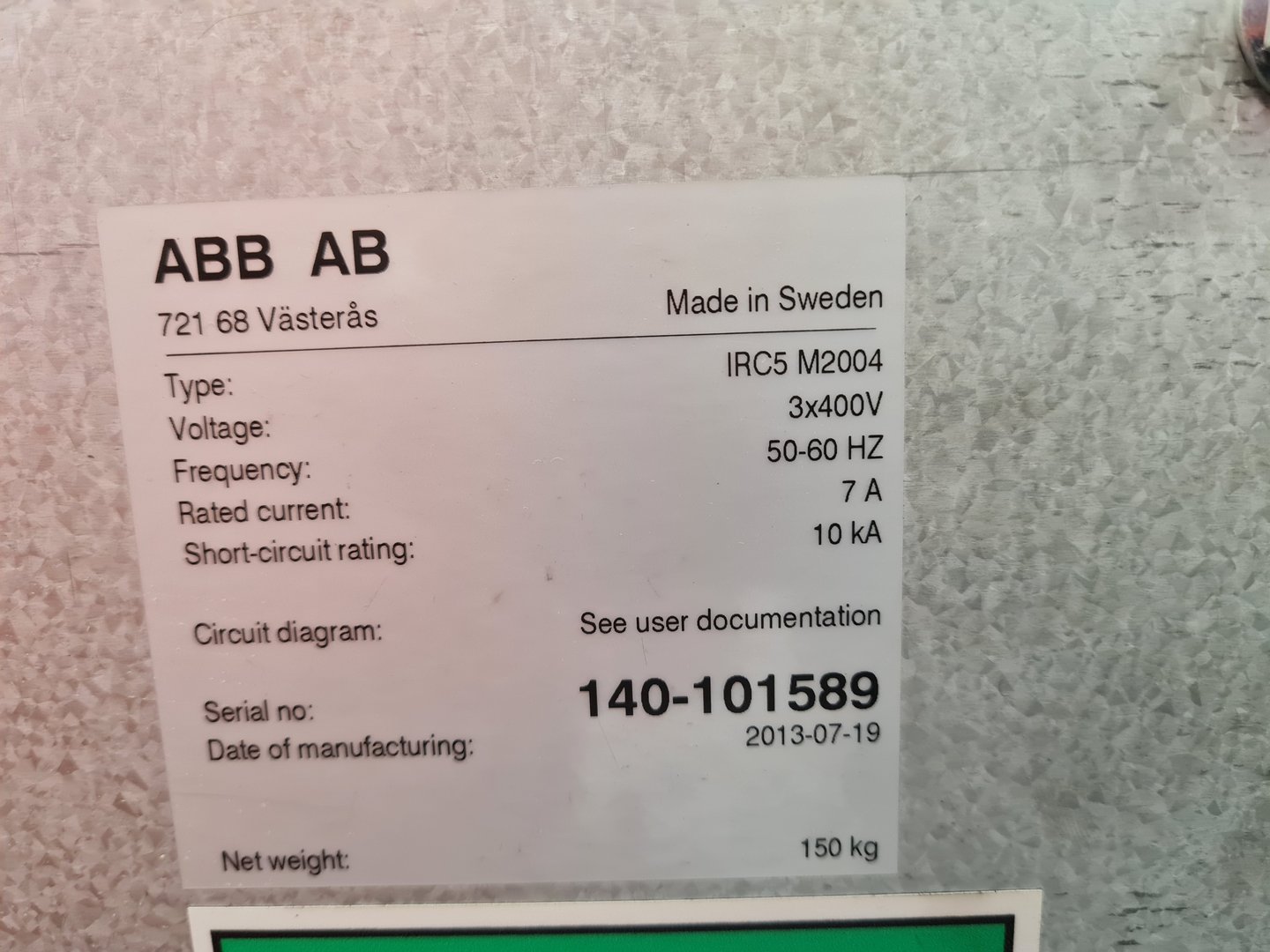 Image of ABB Type IRBP M2400 & ABB IRB 140 M2004 Industrial Robots with ABB IRC5 M2004