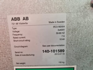 Thumbnail image of ABB Type IRBP M2400 & ABB IRB 140 M2004 Industrial Robots with ABB IRC5 M2004
