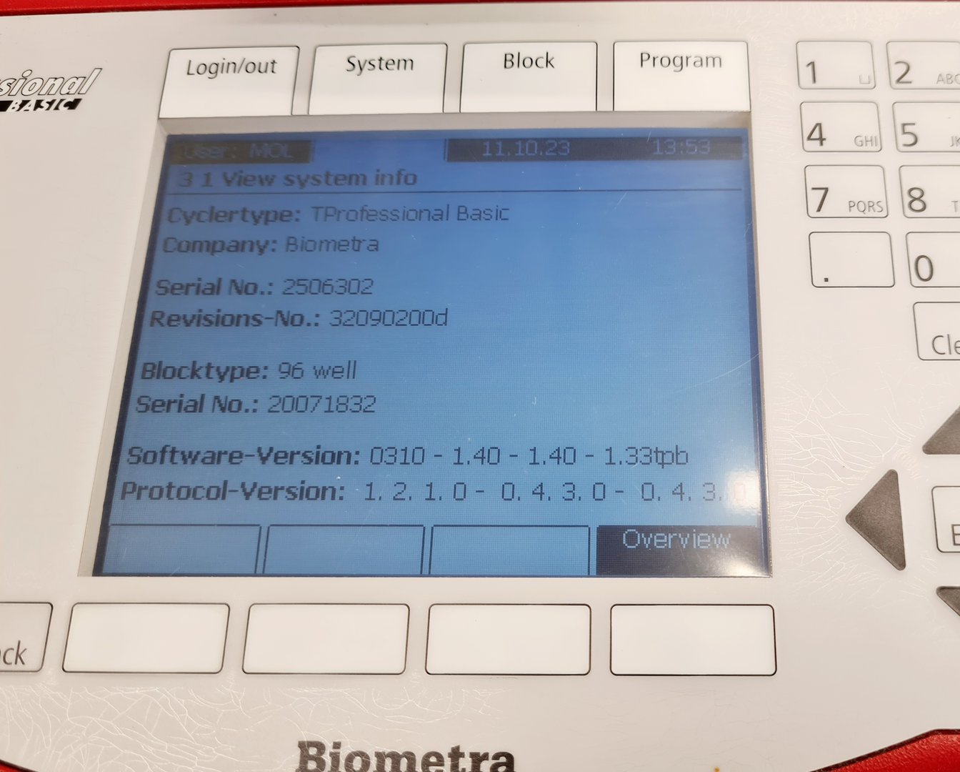 Image of Biometra TProfessional basic Gradient Thermocycler