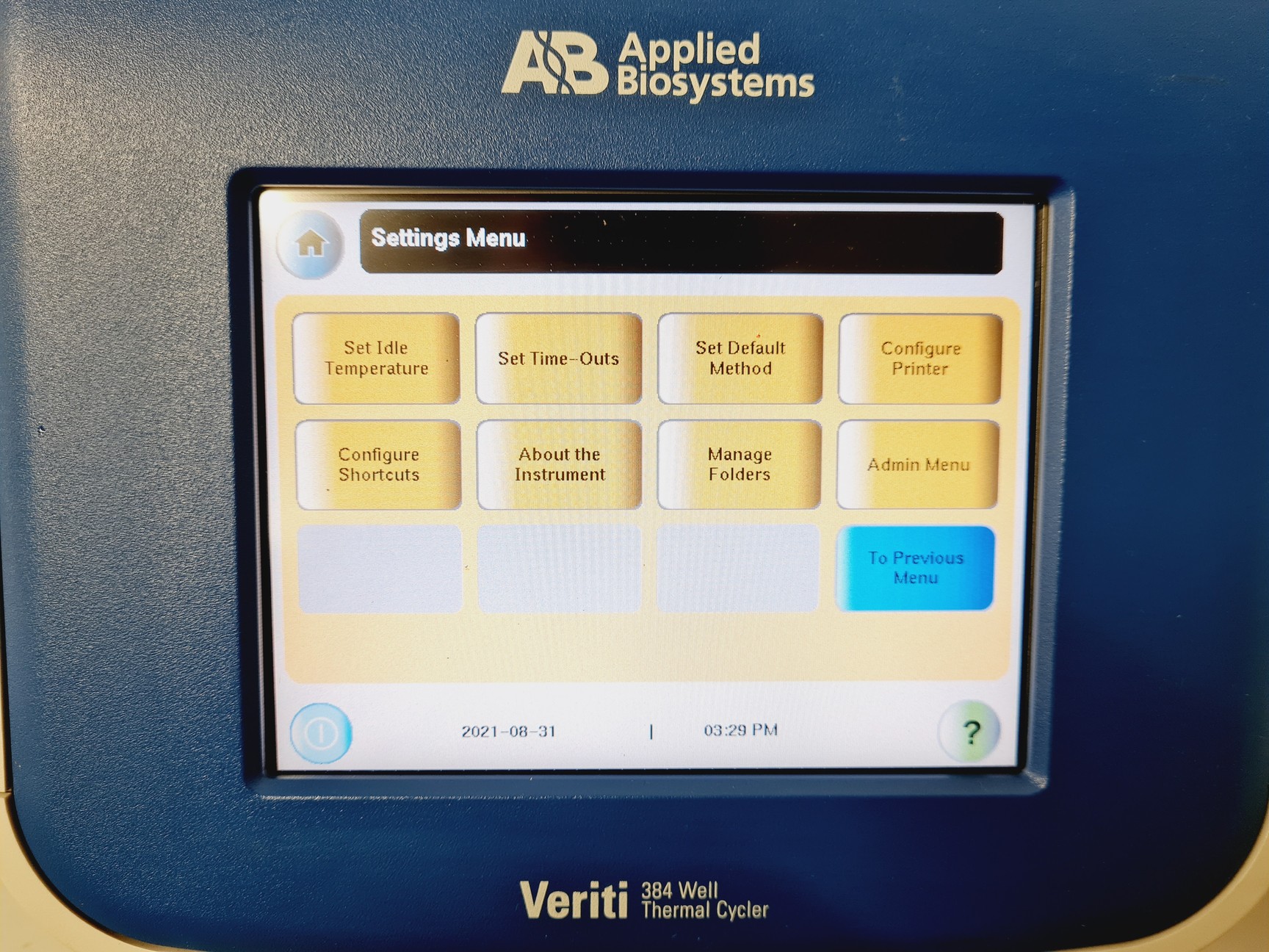 Image of Applied Biosystems 9903 Thermal Cycler Veriti 384 Well Lab