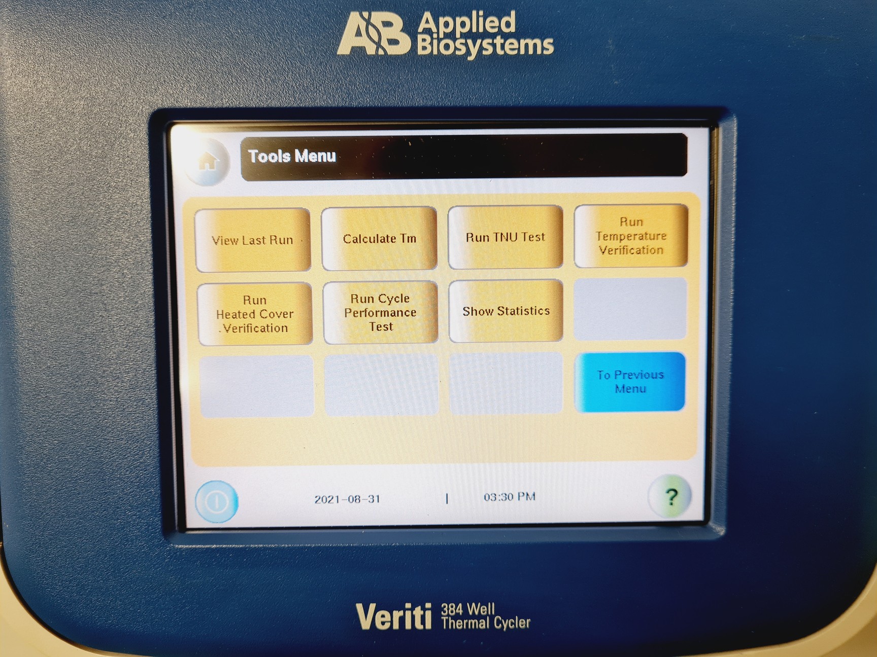Image of Applied Biosystems 9903 Thermal Cycler Veriti 384 Well Lab