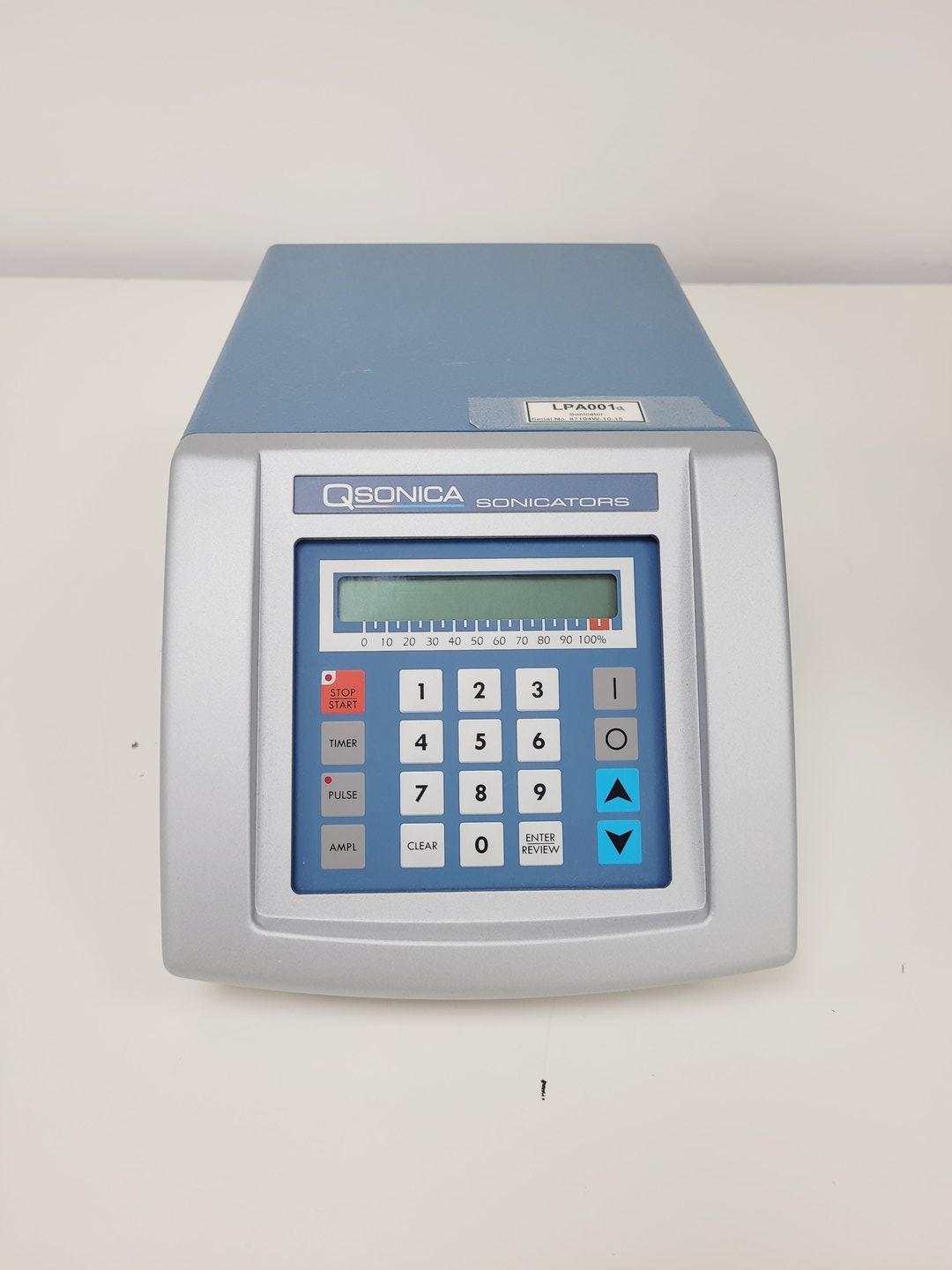 Image of Qsonica Q125 processor CL-18 Sonicator Probe and Sound-Dampening Enclosure